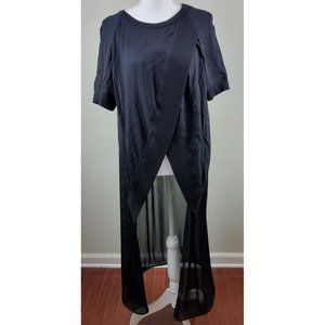 KO Studio Women's Silk Viscose Hi Low Top Cover Size M